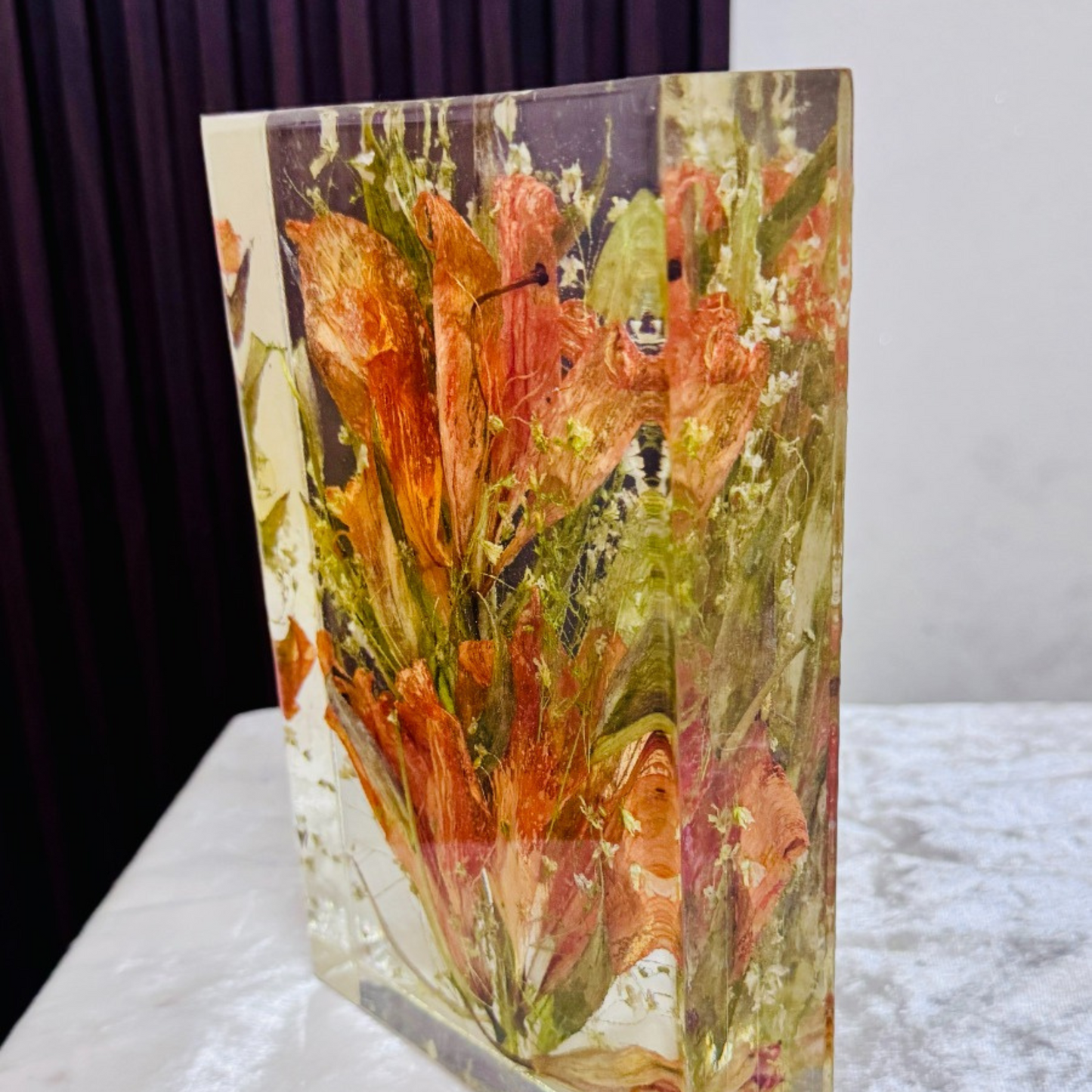 Bouquet Preservation in Resin Block