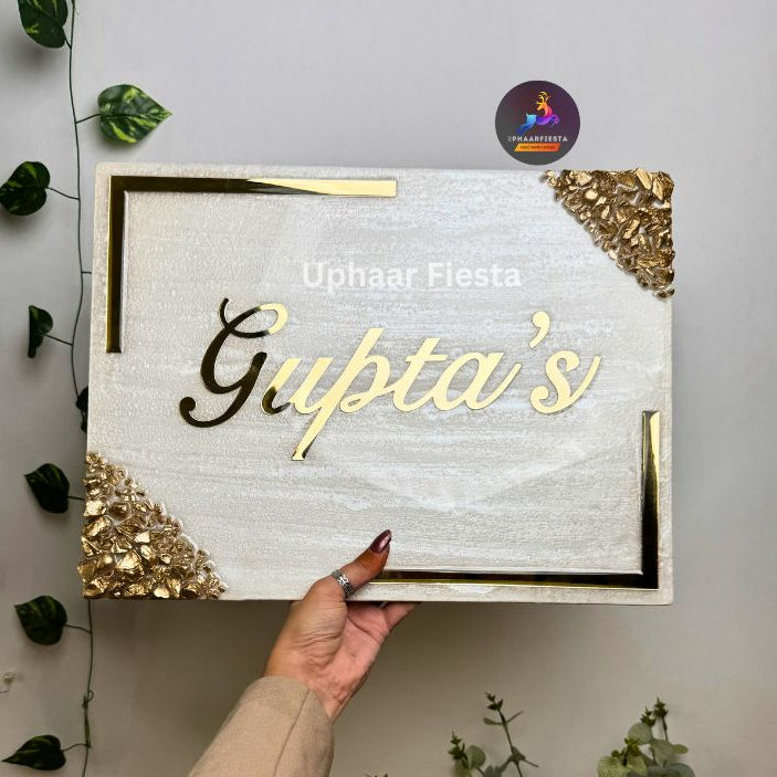 Gupta's Resin Nameplate