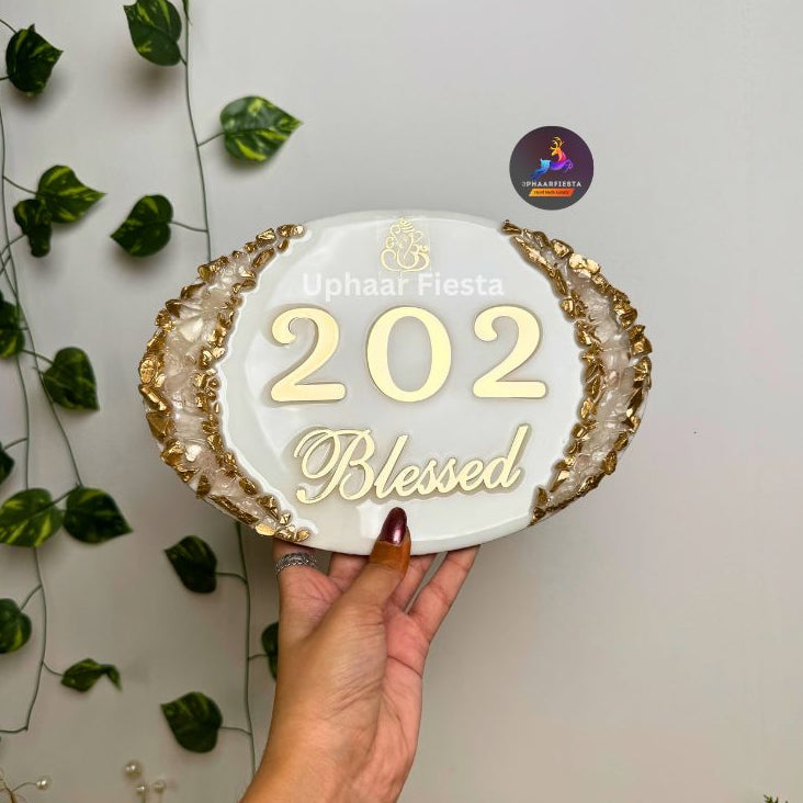 Blessed Resin Nameplate