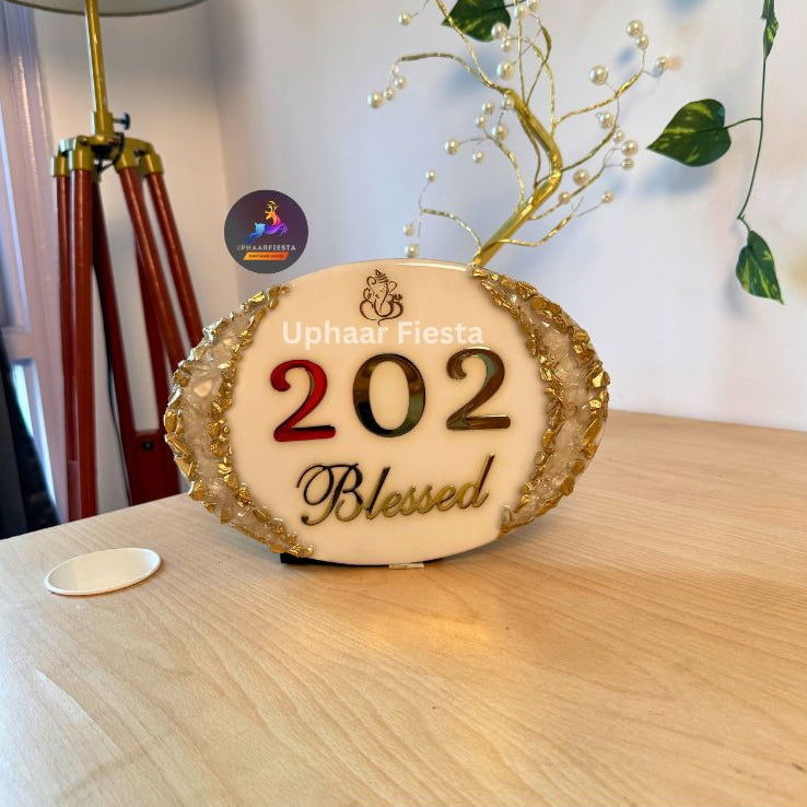 Blessed Resin Nameplate
