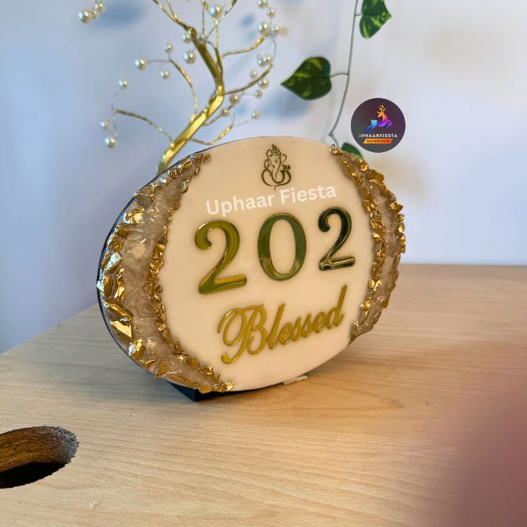 Blessed Resin Nameplate