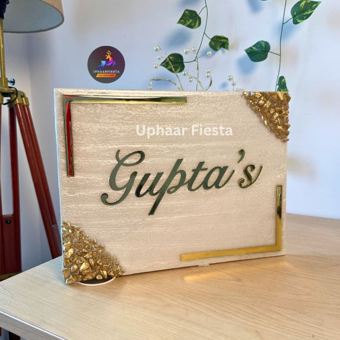 Gupta's Resin Nameplate