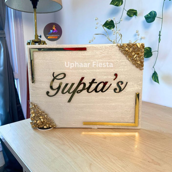 Gupta's Resin Nameplate