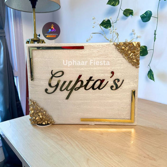 Gupta's Resin Nameplate