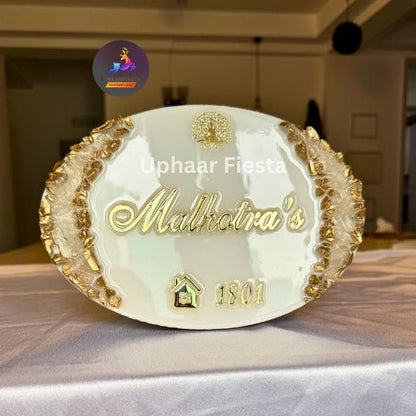 Malhotra Resin Nameplate