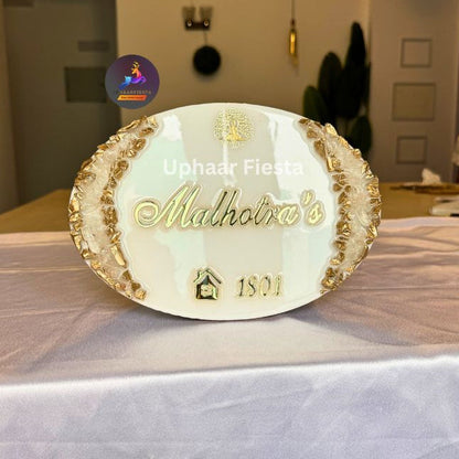 Malhotra Resin Nameplate
