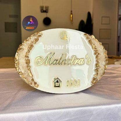 Malhotra Resin Nameplate