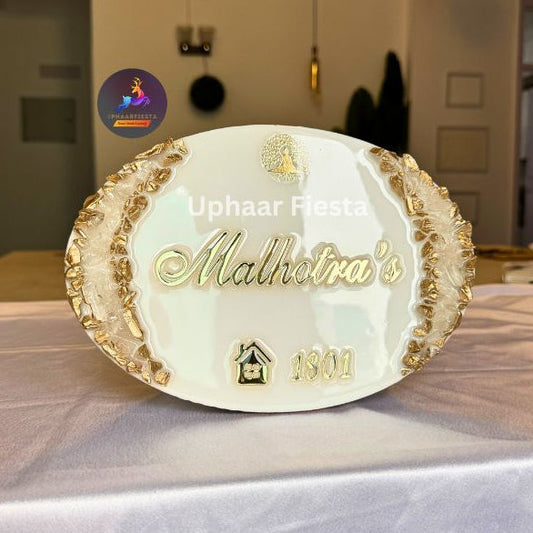 Malhotra Resin Nameplate
