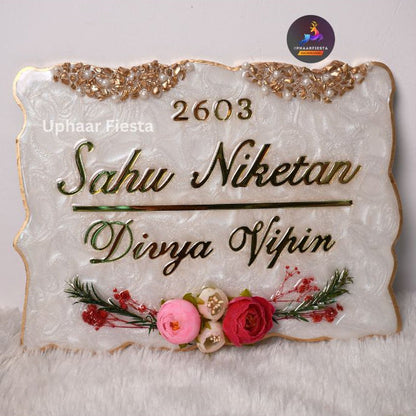 Sahu Niketan Resin Nameplate