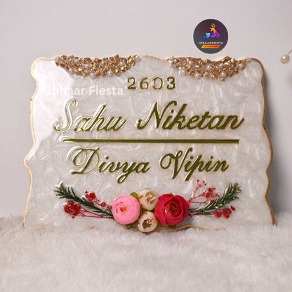 Sahu Niketan Resin Nameplate